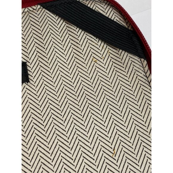 Steve Madden Red Faux Leather Glossy Zippered Tablet Case With Gold Logo Plate - Picture 13 of 14